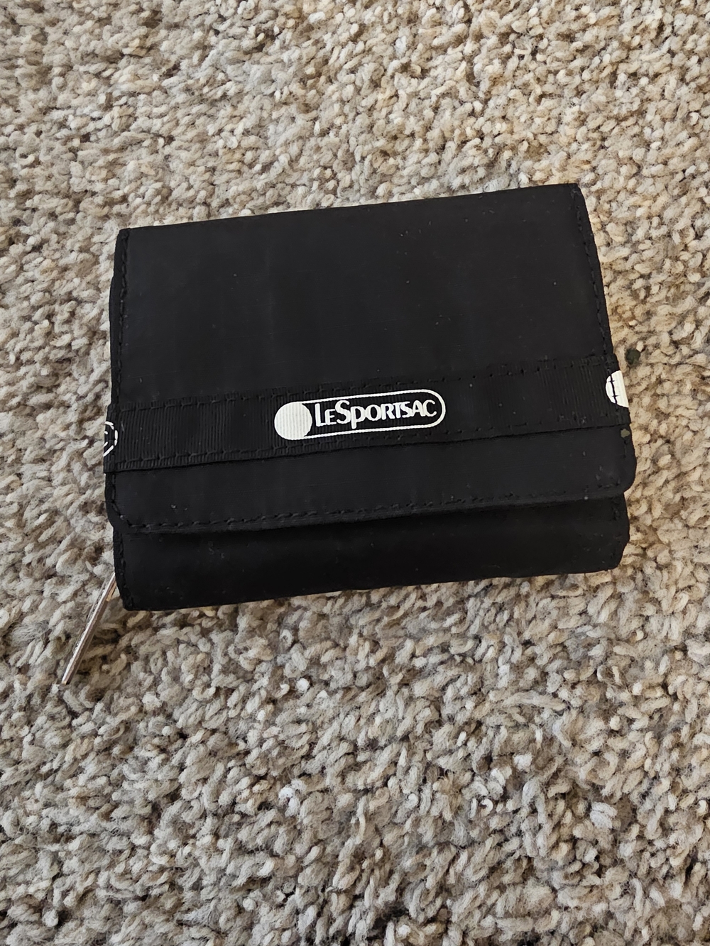 LeSportsac Black Trifold Wallet
